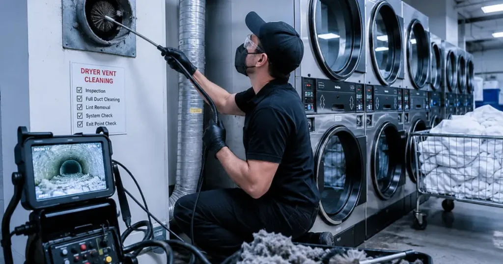 Laundromat Dryer Vent Cleaning In Tempe